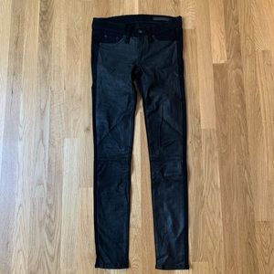 Rag & Bone Leather Panel Jeans